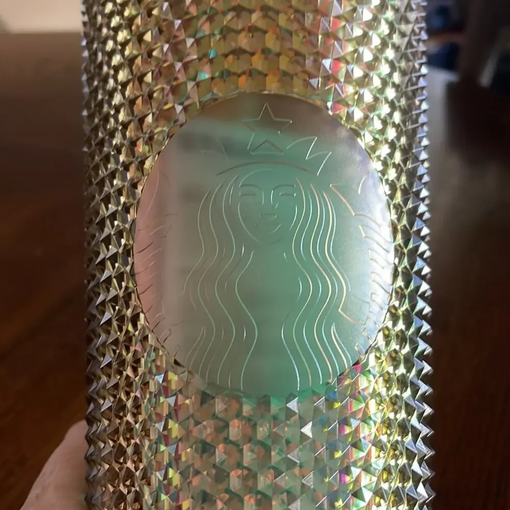 Disney World 50th Anniversary Geometric Starbucks® Tumbler with Straw Gold